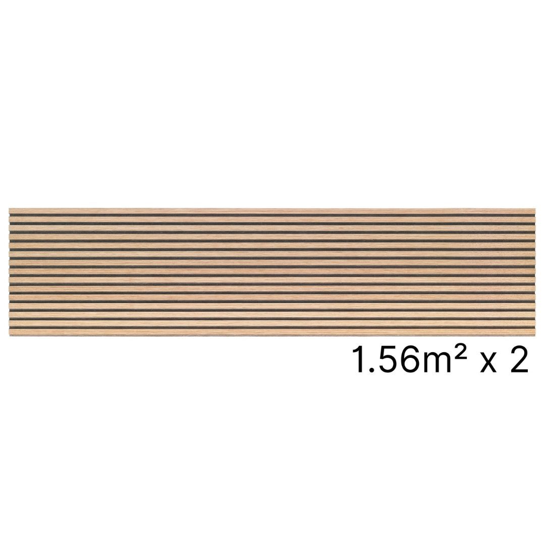 Panneau Acoustique Décoratif En Bois De Noyer - 2400x600 Mm - Lattes Design Pour Mur - Absorption Sonore